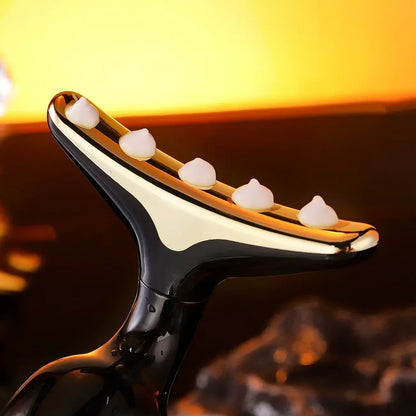 3 In 1 Facial Lifting Device Neck Facial Eye Massage Face Slimmer Ems Beauty Skin Tightening Wrinkle Anti Aging Face Massager